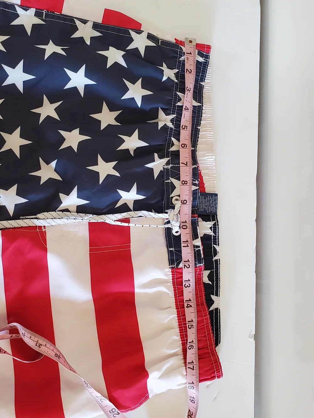 Men's Red, White & Blue Stars & Stripes Swim Shorts